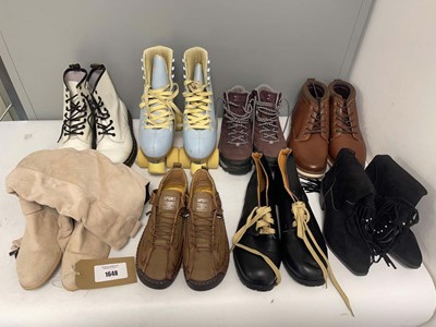 Lot 8x Pairs of boots to include Clarks, Impala,...