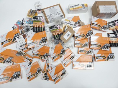 Lot 2401 - Quantity of AA, AAA and button cell batteries