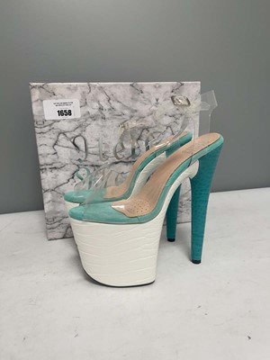 Lot Hella Heels UK9 jungle snapped stiletto - boxed