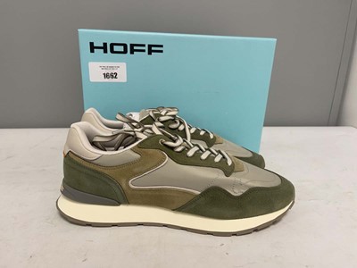 Lot Hoff EU46 city trainers in khaki - boxed