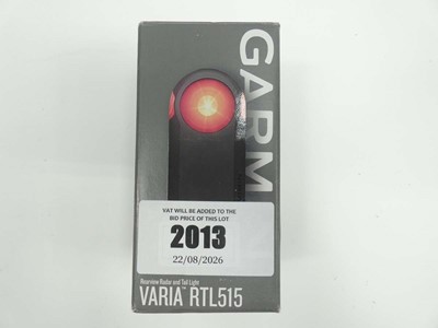 Lot 2013 - Garmin Varia RTL515 rearview radar and bike light