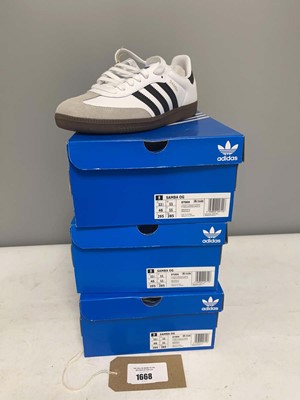 Lot 3x Boxed pairs of Adidas samba OG trainers in...