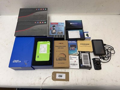 Lot 4706 - Car gadgets to include jump starters with air...