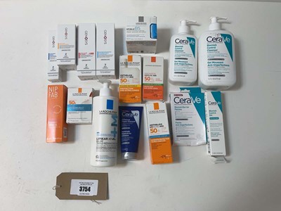 Lot 3754 - Selection of skincare La Roche Posay, Nip Fab,...