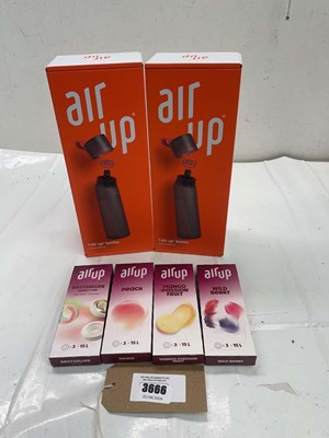 Lot 3666 - 2 Airup bottle and airup flavour pods