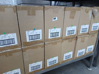 Lot 302 - 12 boxes of 3 Strahl blue pitchers