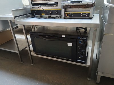 Lot 304 - 120cm stainless steel preparation table with...
