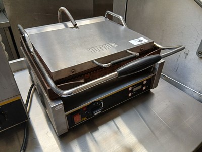 Lot 305 - 41cm electric Buffalo 2-sided panini grill