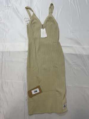 Lot 3789 - Calvin Klein woven label sweater dress in...