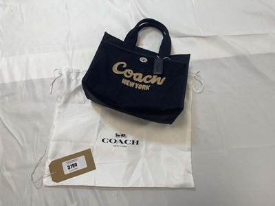 Lot 3790 - Coach New York cargo tote bag in black with...