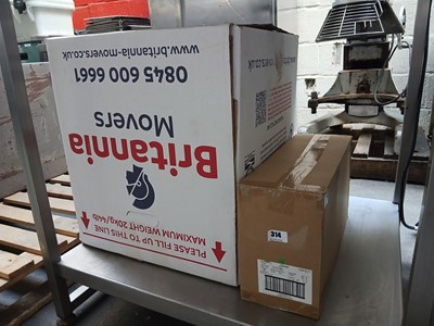Lot 314 - 14 Boxes of 3 Strahl blue pitchers