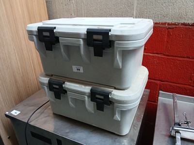 Lot 329 - 2 Cambro thermal food storage containers