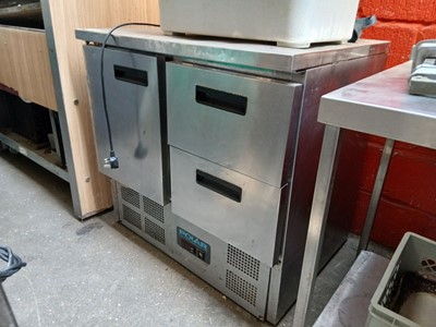 Lot 330 - 90cm Polar counter fridge with single door and...