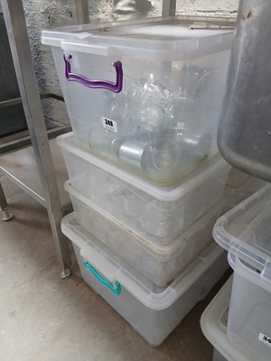 Lot 346 - 6x boxes of assorted glassware