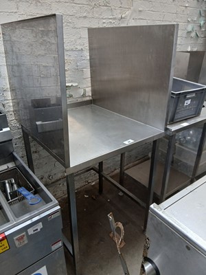 Lot 347 - 70cm stainless steel preparation table with 2...