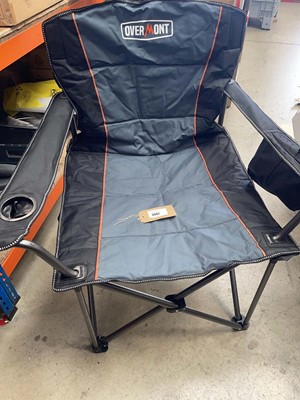 Lot 3687 - Overmont oversized camping chair and sun lounger