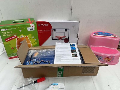 Lot 3688 - T3 Art projector, Basketball hoop, buzzwire...