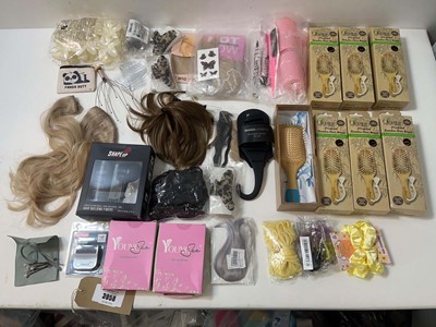Lot 3958 - Hair extensions and haircare accessories,...