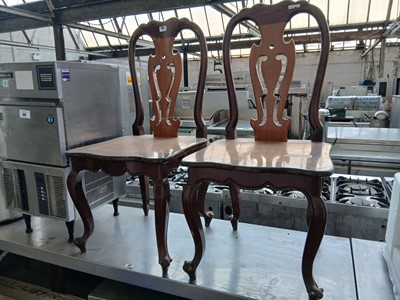 Lot 392 - Padouk style dining chairs