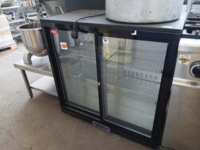 Lot 407 - 90cm Contender 2-door sliding display fridge