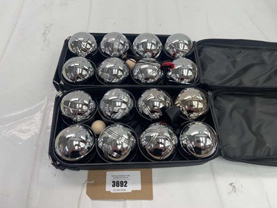 Lot 3692 - 2 sets of boules