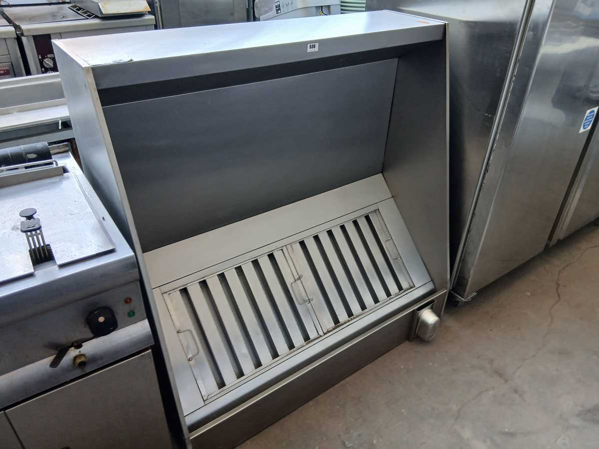 Lot 539 - 120cm stainless steel extraction hood with...