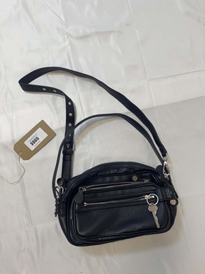 Lot 3909 - Acne Studios black leather camero kit...