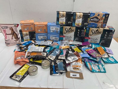 Lot 3849 - Cat food including Sheba, Scrumbles, Untamed,...
