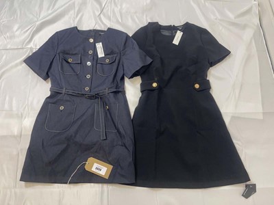 Lot 3939 - 2x Karen Millen dresses denim mini dress &...