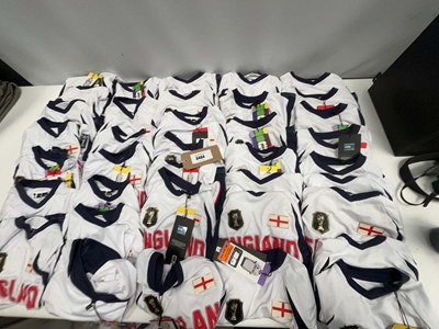 Lot 3404 - 37x FIFA Football kids shirts- England