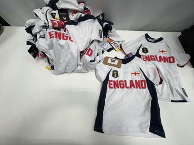 Lot 3406 - 30x FIFA Football kids shirts- England