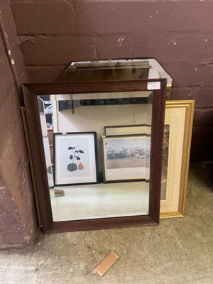 Lot 7 - A collection of various pictures and mirrors