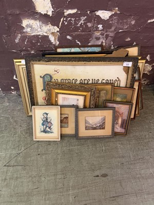 Lot 10 - A collection of framed and glazed pictures and...