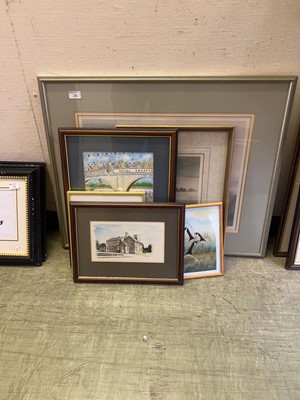Lot 24 - Six framed and glazed pictures