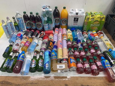 Lot 3858 - 2 bags of drinks including Rubicon, Trip,...