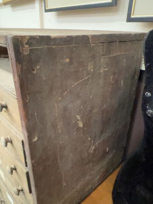 Lot 55 - A large vintage wooden multi drawer rack (five...