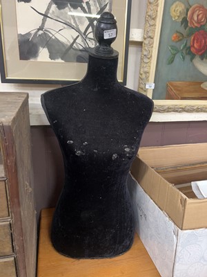 Lot 57 - A part mannequin stand