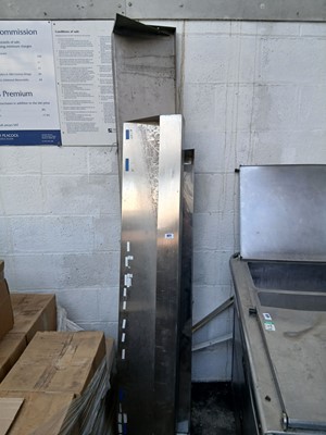 Lot 621 - 3x stainless steel wall mount shelves