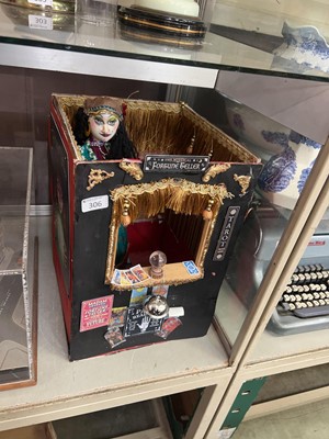 Lot 306 - A scratch built miniature fortune teller's...