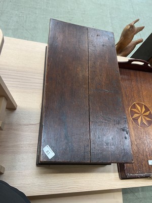 Lot 81 - An oak bible box