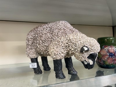 Lot 317 - A moulded model of a sheep