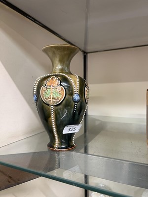 Lot 325 - A Royal Doulton stoneware vase with Art...