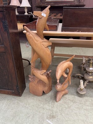 Lot 86 - Two wooden carved ornaments