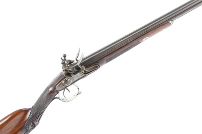 Lot 344 - (S58) An Exceptional 20 bore Flintlock Double...