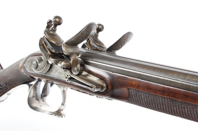 Lot 344 - (S58) An Exceptional 20 bore Flintlock Double...