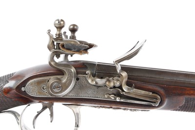 Lot 344 - (S58) An Exceptional 20 bore Flintlock Double...