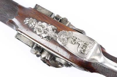 Lot 344 - (S58) An Exceptional 20 bore Flintlock Double...