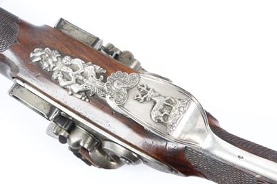 Lot 344 - (S58) An Exceptional 20 bore Flintlock Double...