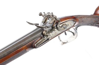 Lot 344 - (S58) An Exceptional 20 bore Flintlock Double...