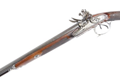 Lot 344 - (S58) An Exceptional 20 bore Flintlock Double...
